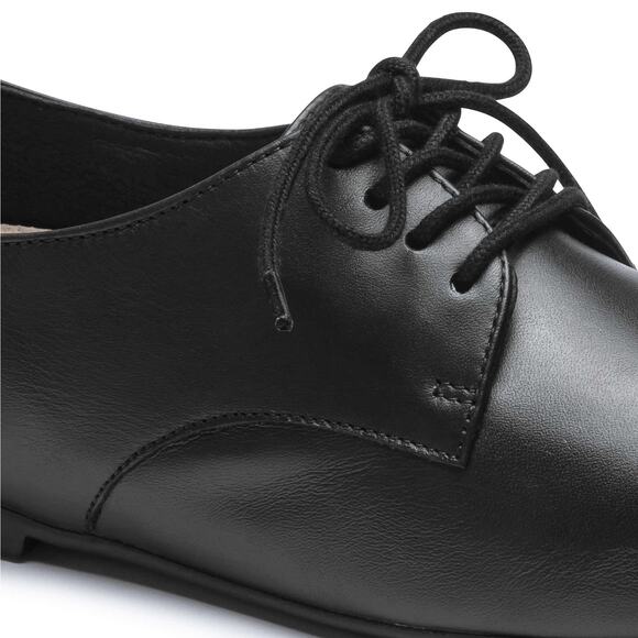 Birkenstock Black Landshut Real Leather Wide / Normal Footbed Shoes Size 37 NWT main image 13